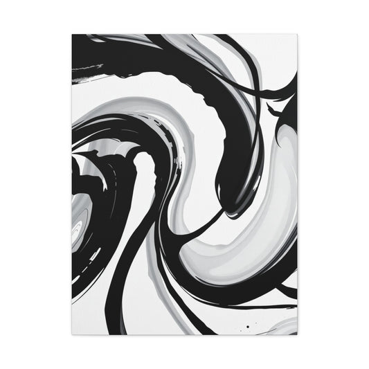 Black and White Abstract Art Refined Canvas Wall Art & Canvas Print