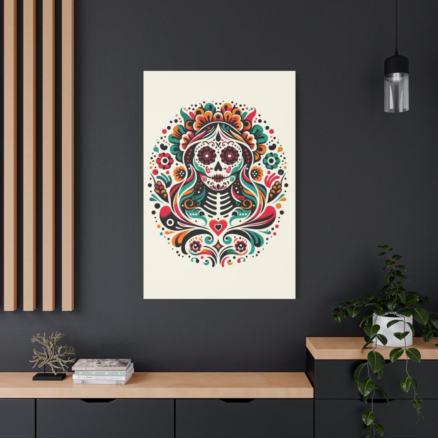 Calavera Kaleidoscope Wall Art & Canvas Prints