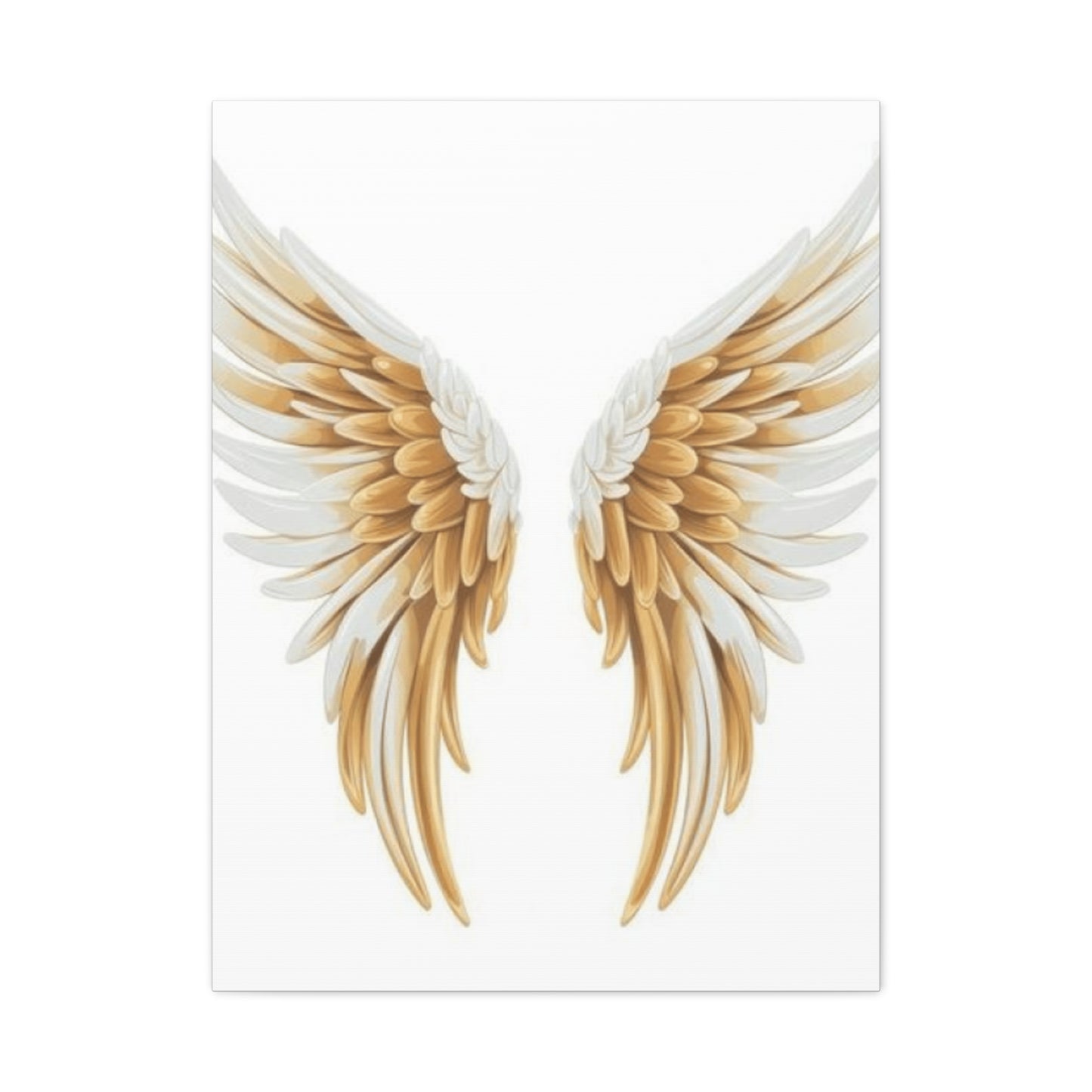 Golden and White Angel Wings Wall Art & Canvas Prints