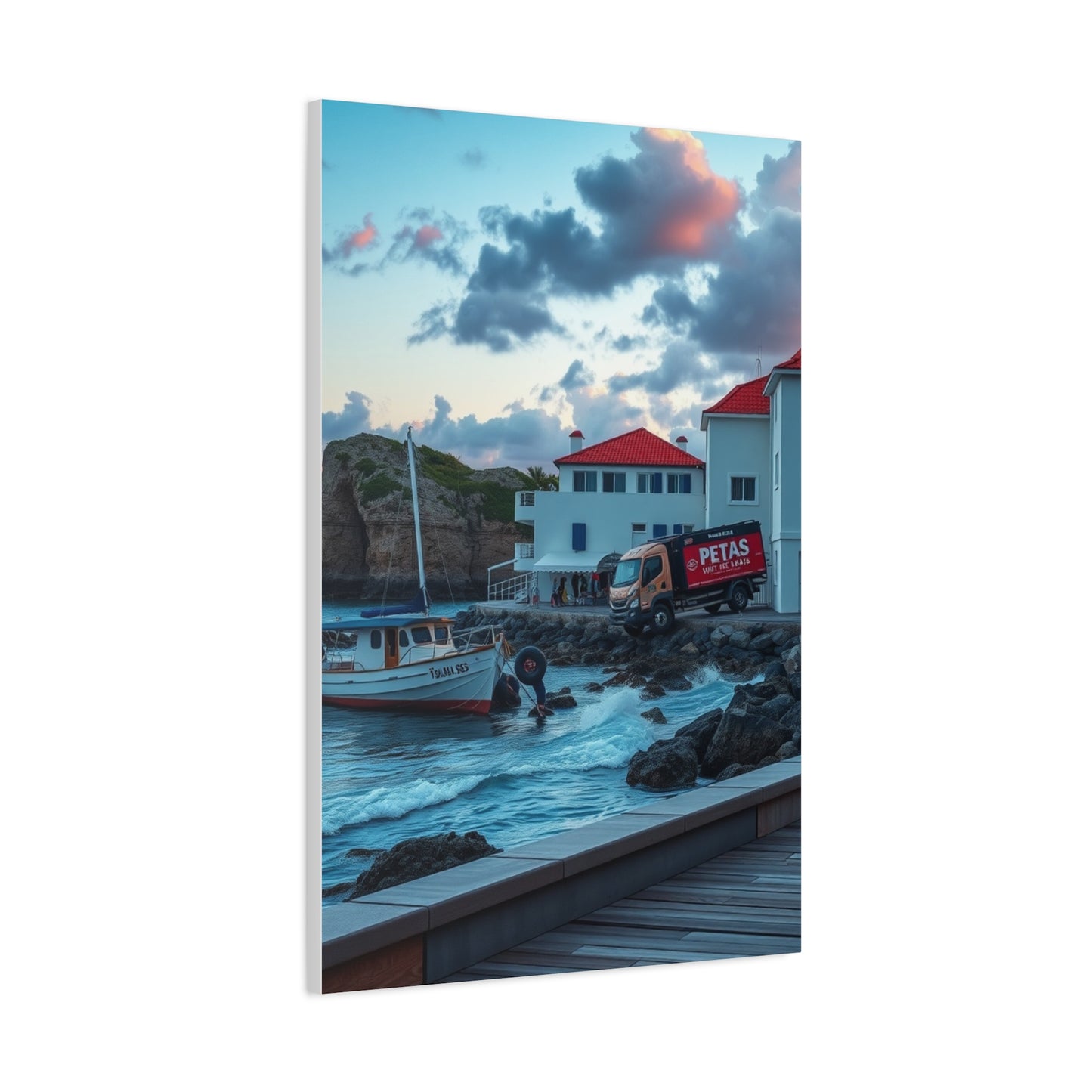 Modern Coastal Art Premium Canvas 20 Wall Art & Canvas Print