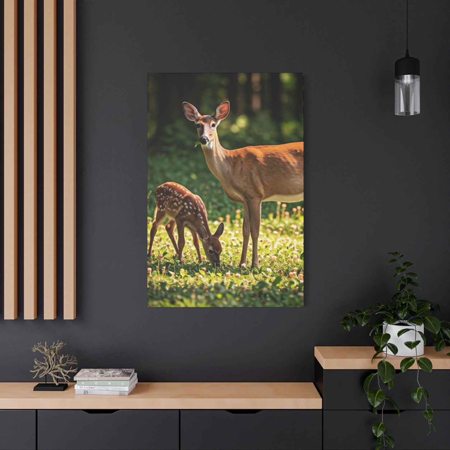Deer Family Wall Art & Canvas Prints