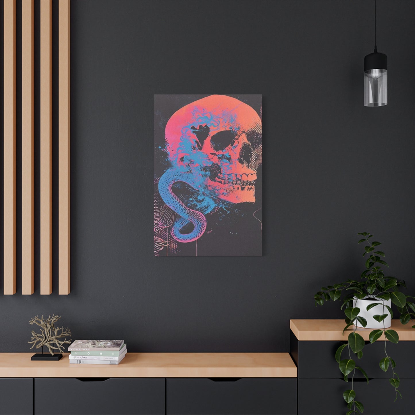 Skull And Snake Poster Wall Art & Canvas Prints