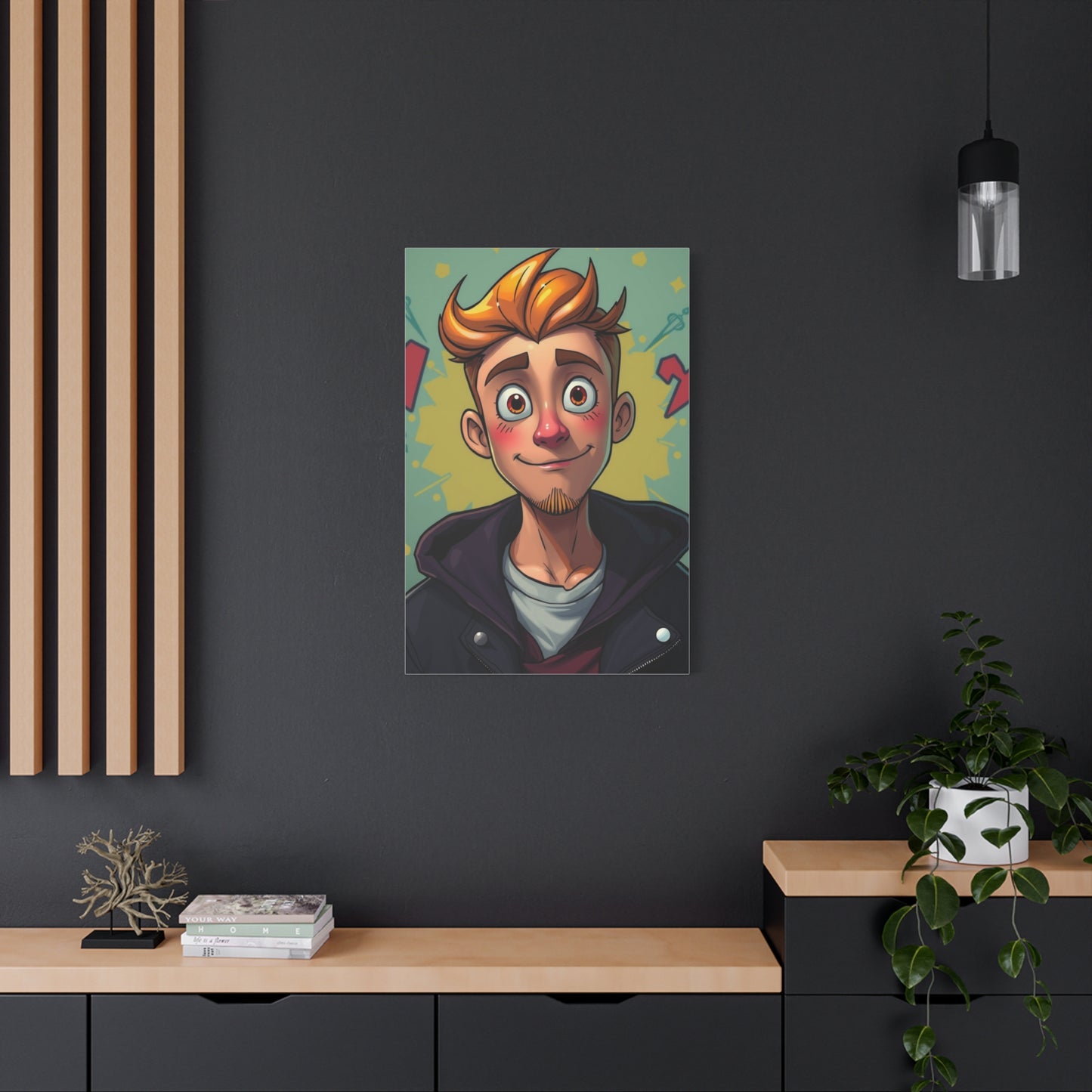 Sophisticated Cartoon Fusion Wall Art & Canvas Print