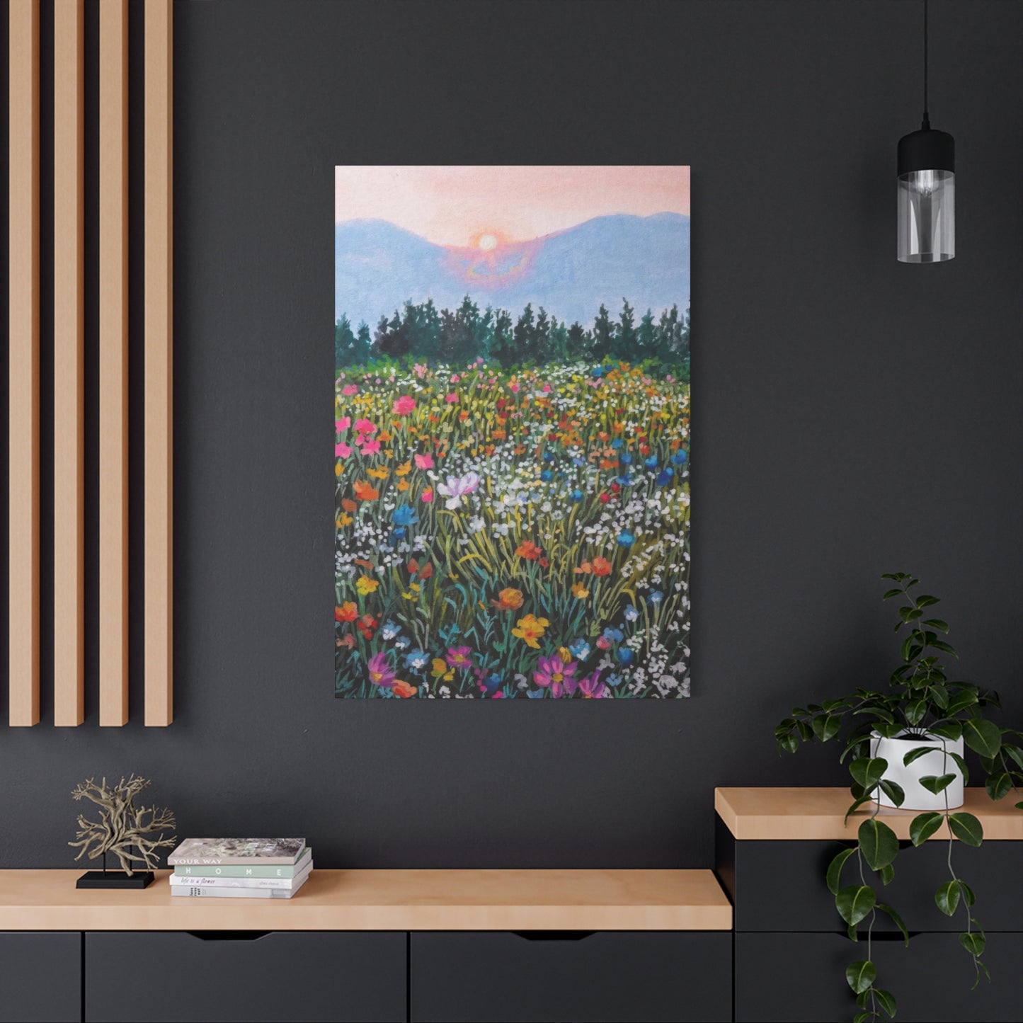 Colorful Flower Fields Colorful Wall Art & Canvas Prints