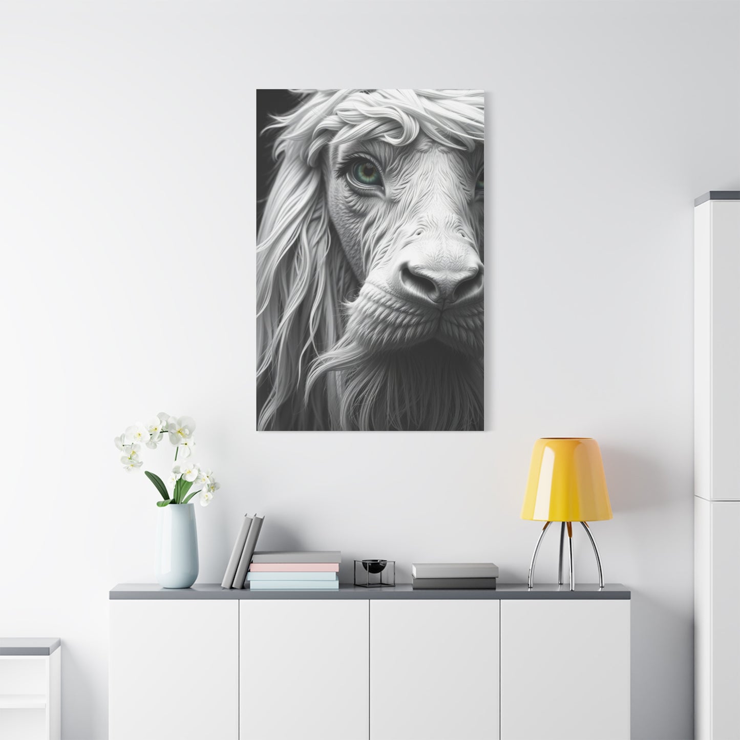 Gray & White Art Canvas Art 4 Wall Art & Canvas Print