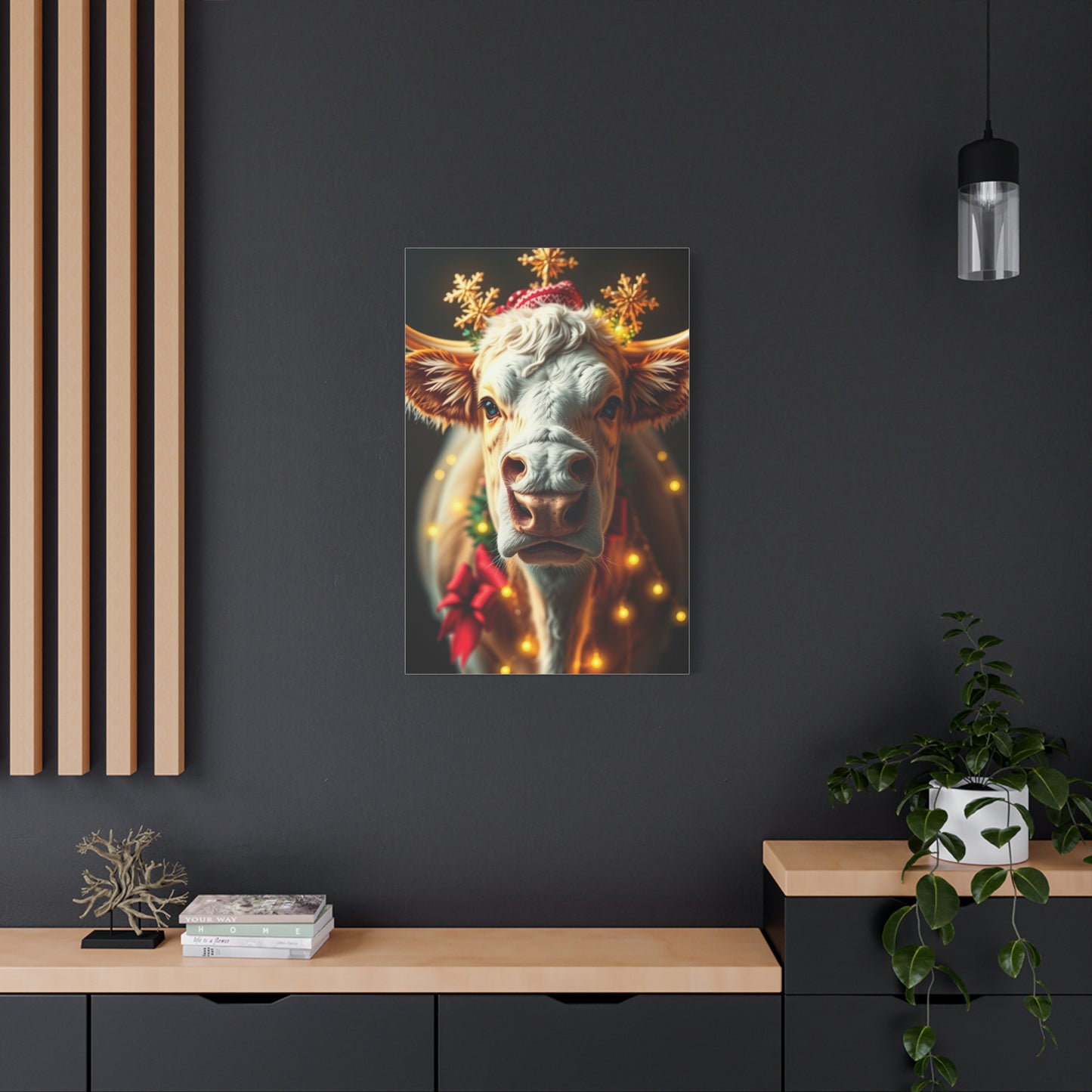 Jubilant Cattle Wonderland Art wall art & canvas print