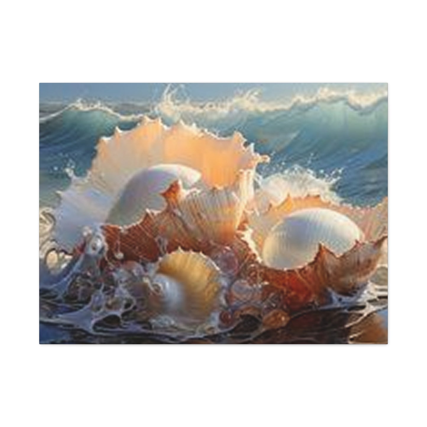 Shells At Sea Shore Wall Art & Canvas Prints