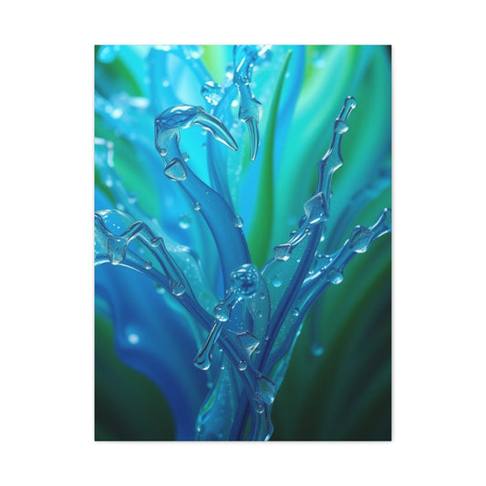 Blue & Green Art Supreme Canvas Wall Art & Canvas Print