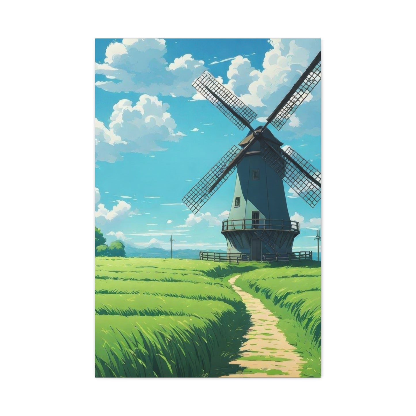 Greenfield Windmill Countryside Wall Art & Canvas Prints