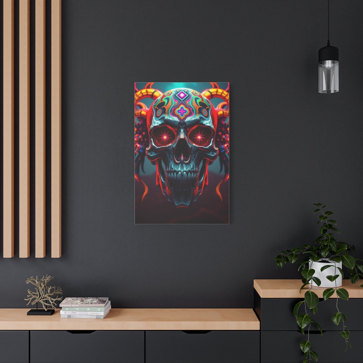 Trippy Skull Art Premium Canvas 20 Wall Art & Canvas Print