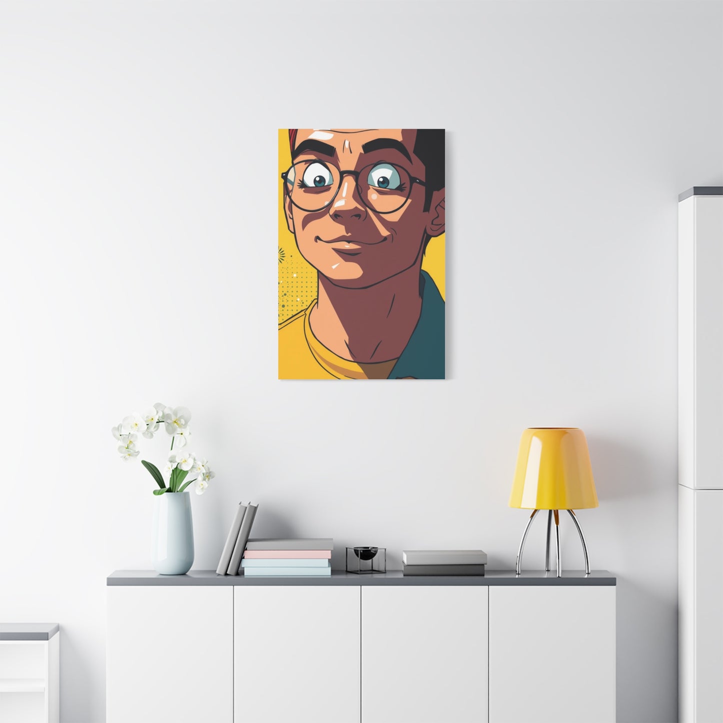 Lustrous Cartoon Vision Wall Art & Canvas Print