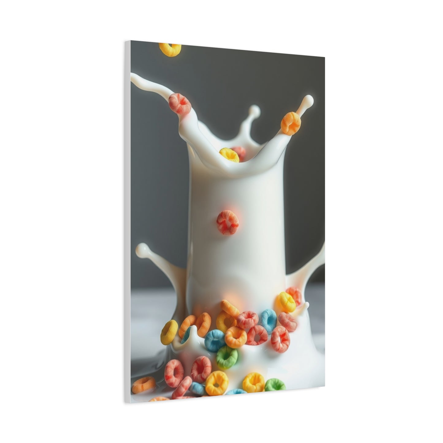 Fruit Loops in Milk Art Premium Canvas 16 Wall Art & Canvas Print
