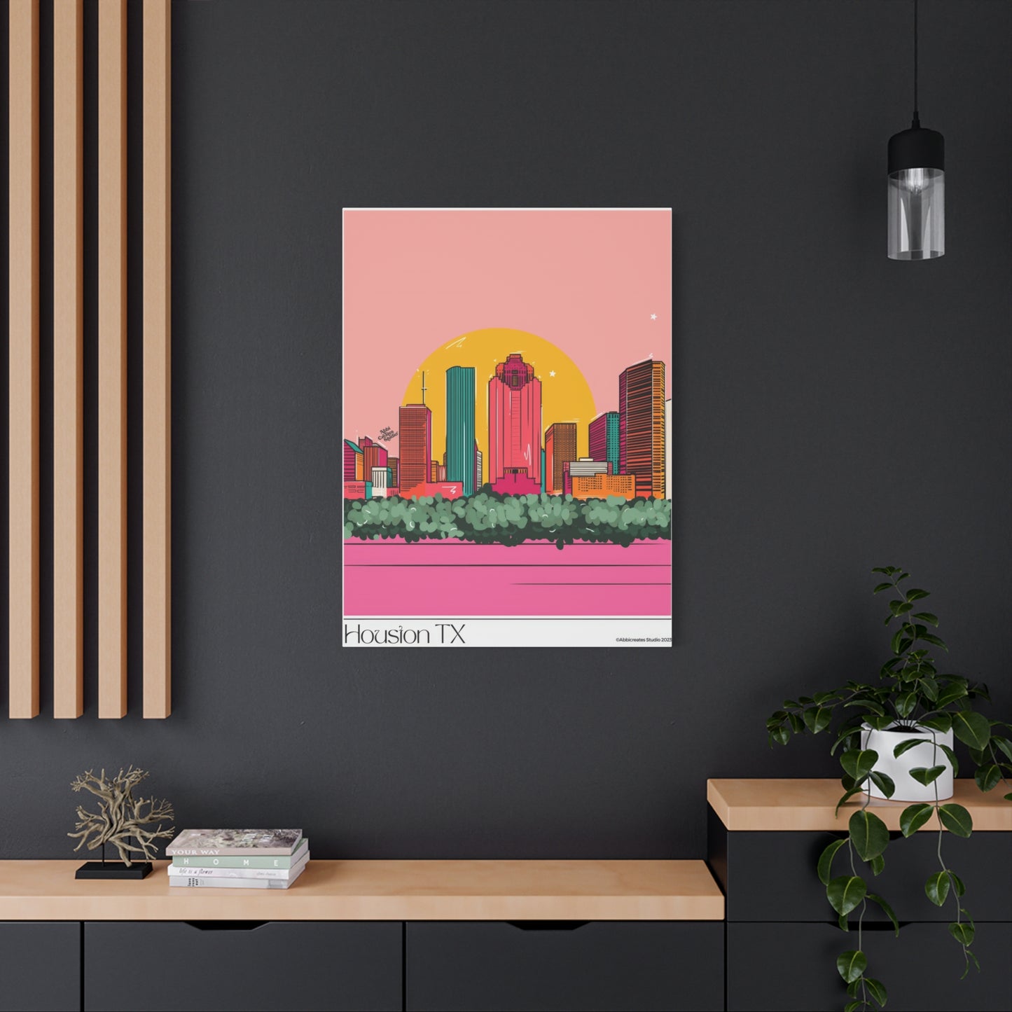 Houston Skyline Abbicreates Wall Art & Canvas Prints