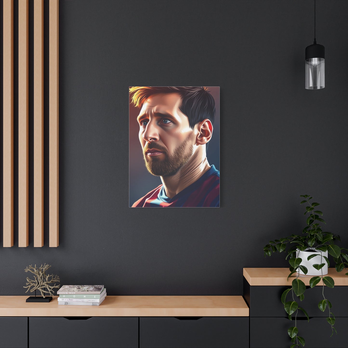 Lionel Messi Illustration Art Premium Canvas 15 Wall Art & Canvas Print