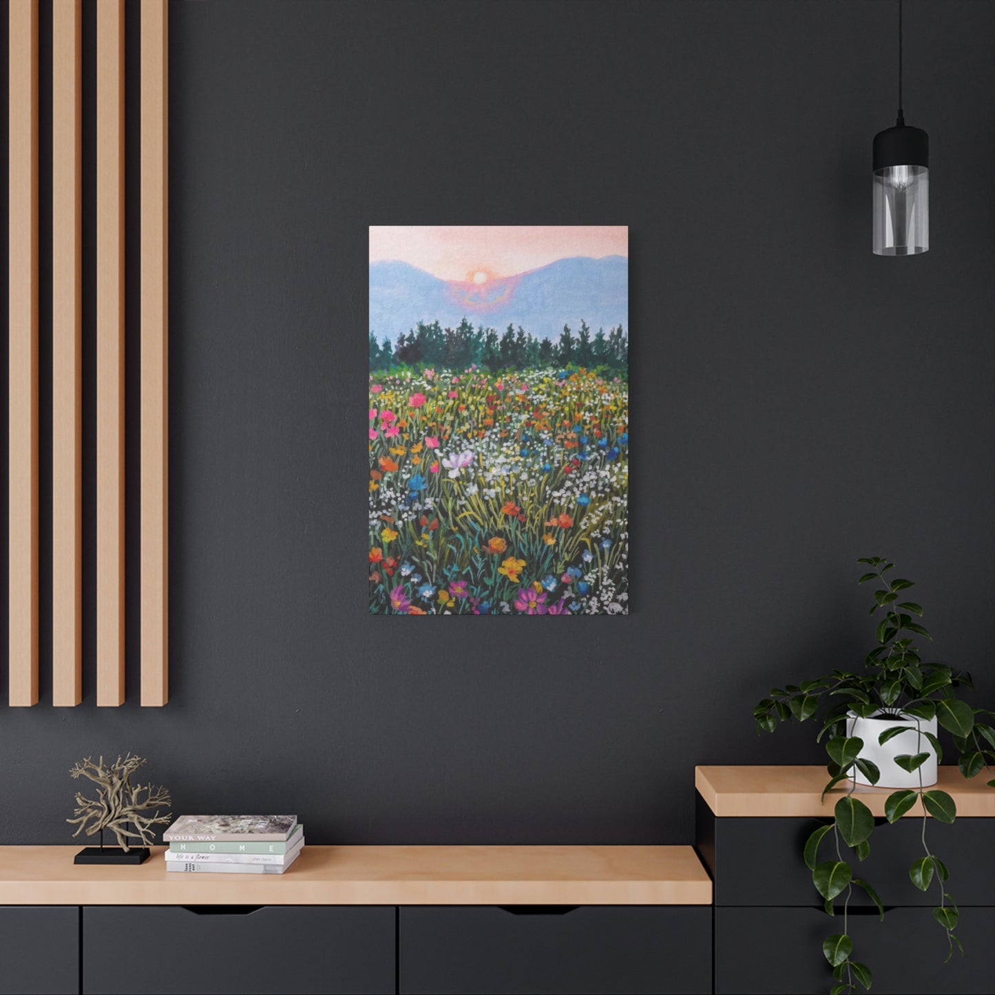 Colorful Flower Fields Colorful Wall Art & Canvas Prints