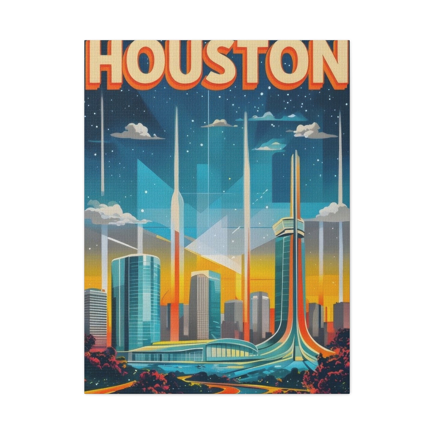 Houston Skyline Dynamic Wall Art & Canvas Prints