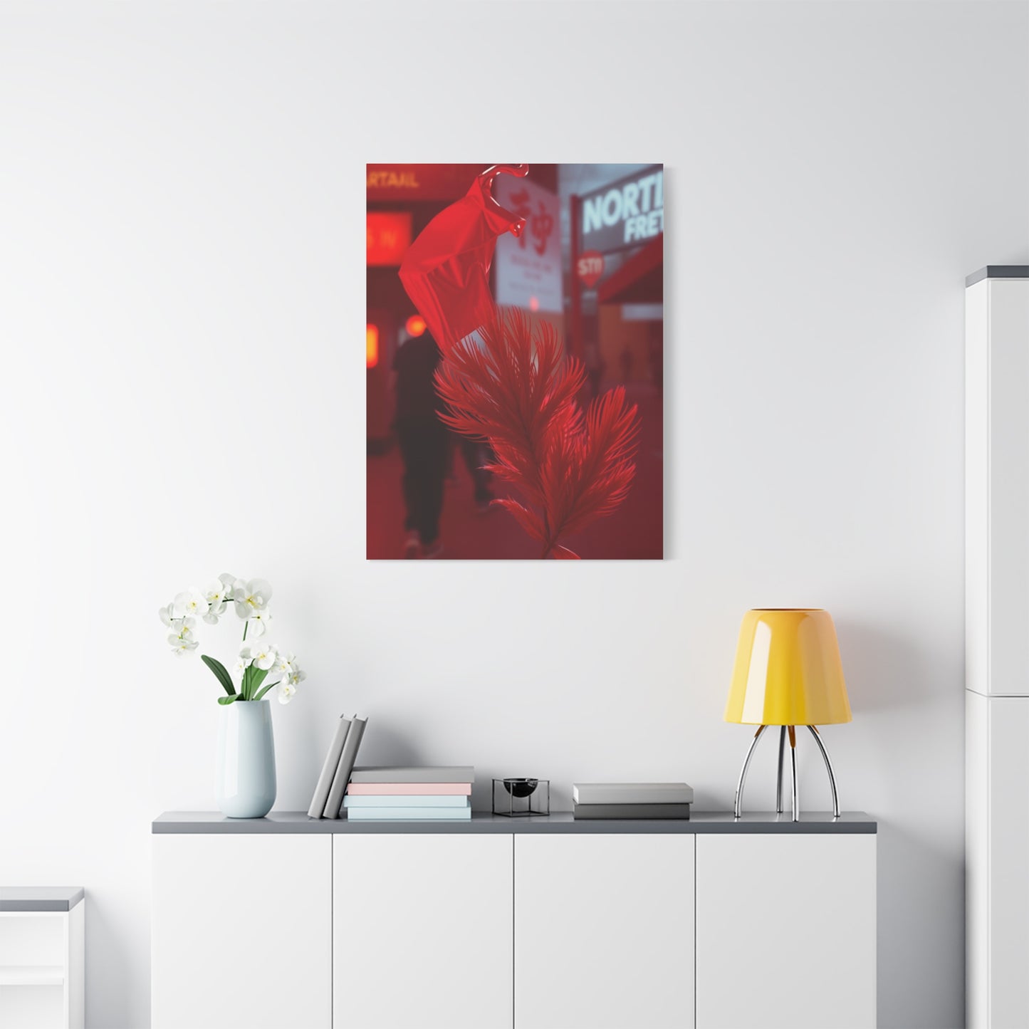 Crimson Reverie Canvas Wall Art & Canvas Print