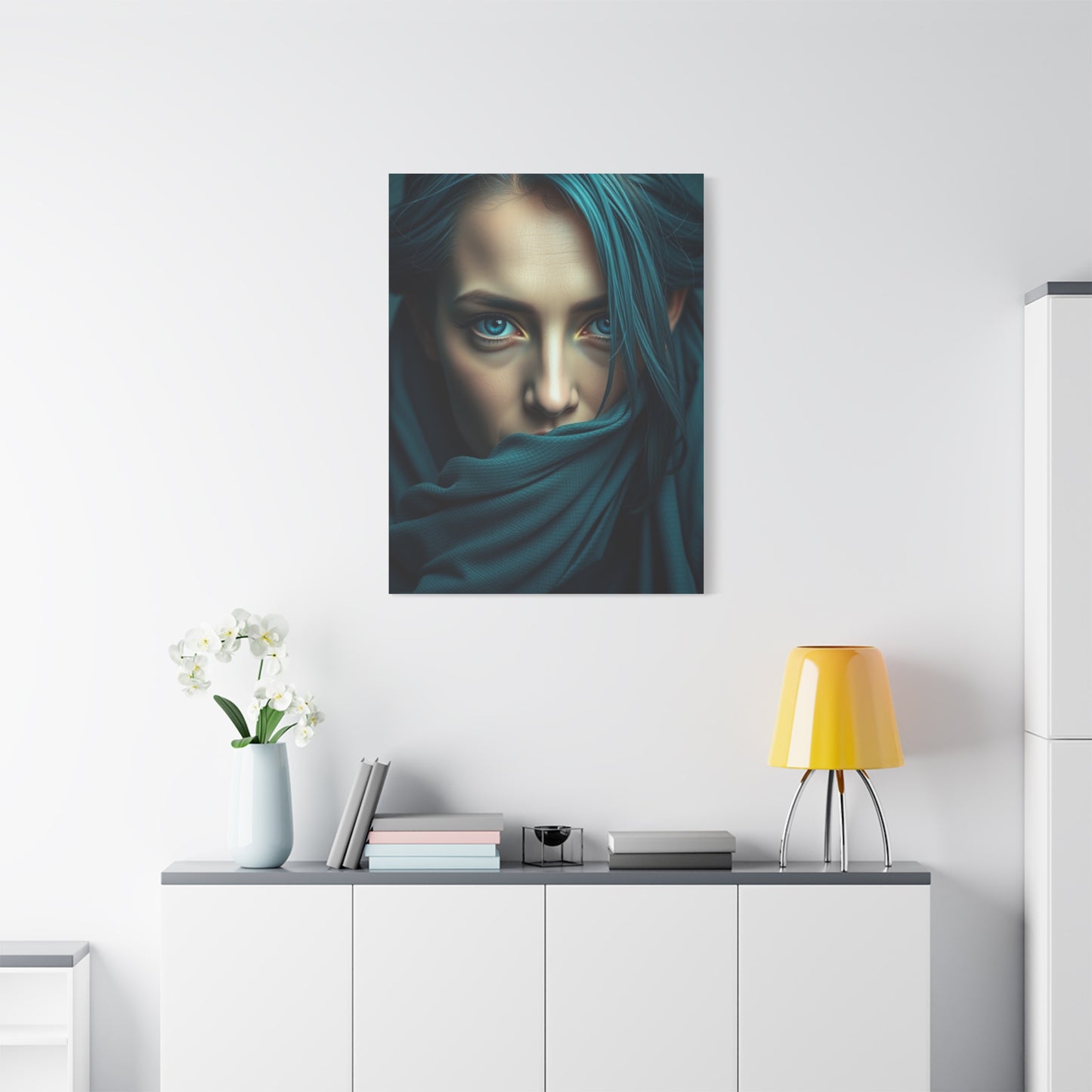 Verdant Sapphire Masterpiece wall art & canvas print
