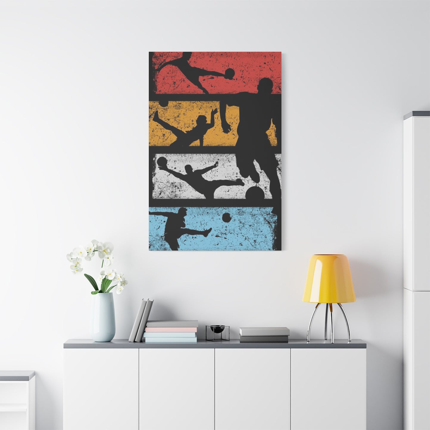Silhouettes Of Football Wall Art & Canvas Prints