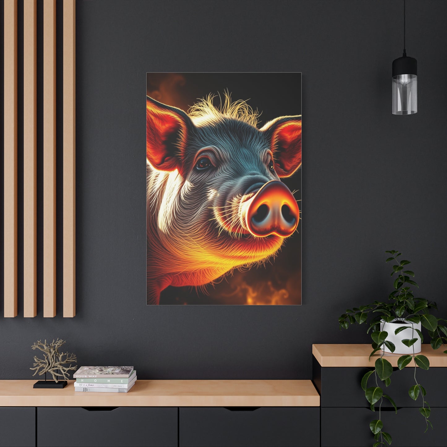 Pig Art Canvas Art 5 Wall Art & Canvas Print