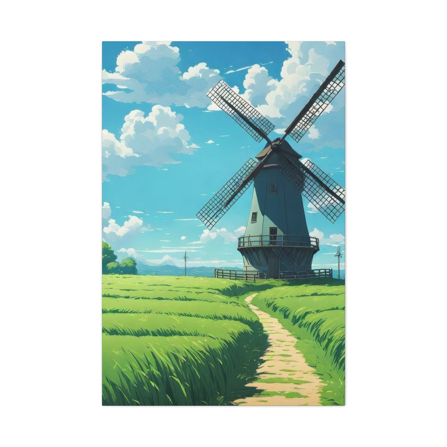 Greenfield Windmill Countryside Wall Art & Canvas Prints