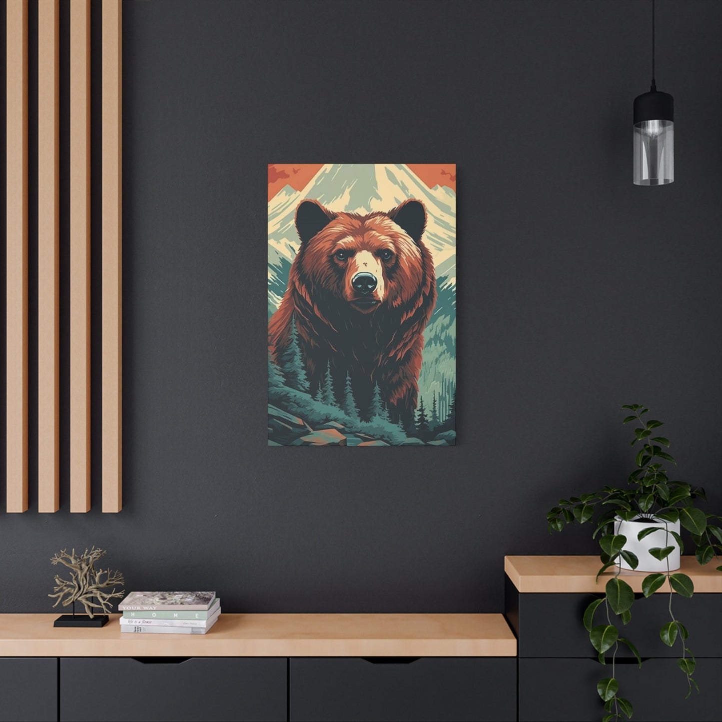 Bear in Mountain Wall Art & Canvas Prints