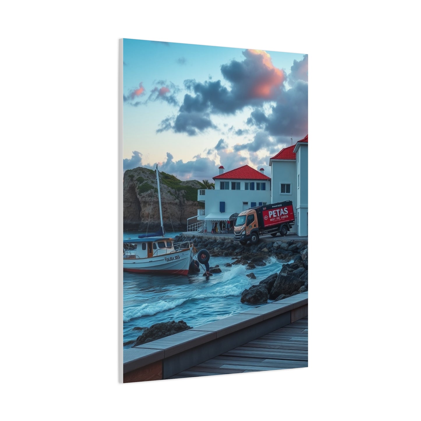Modern Coastal Art Premium Canvas 20 Wall Art & Canvas Print