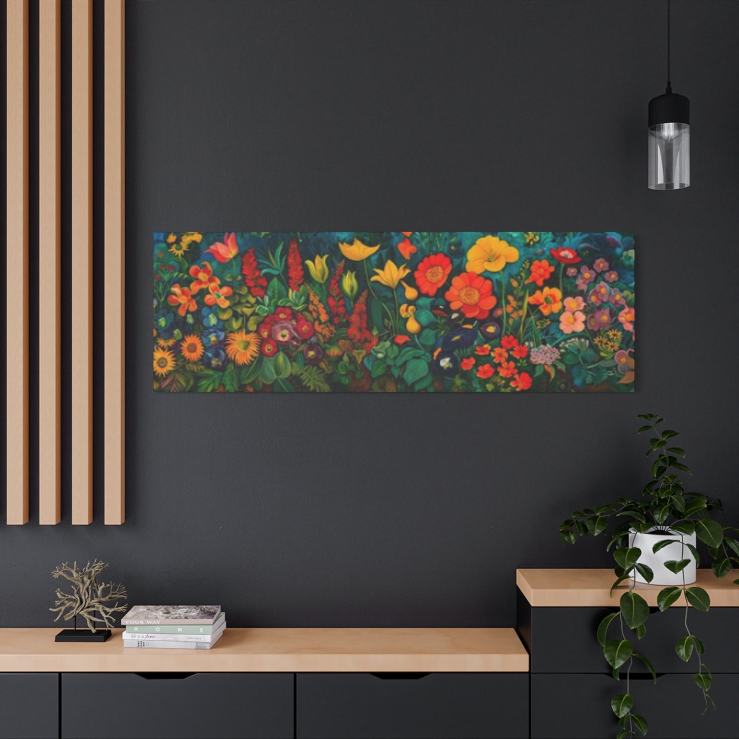 Colorful Flower Painting Panoramas Wall Art & Canvas Prints