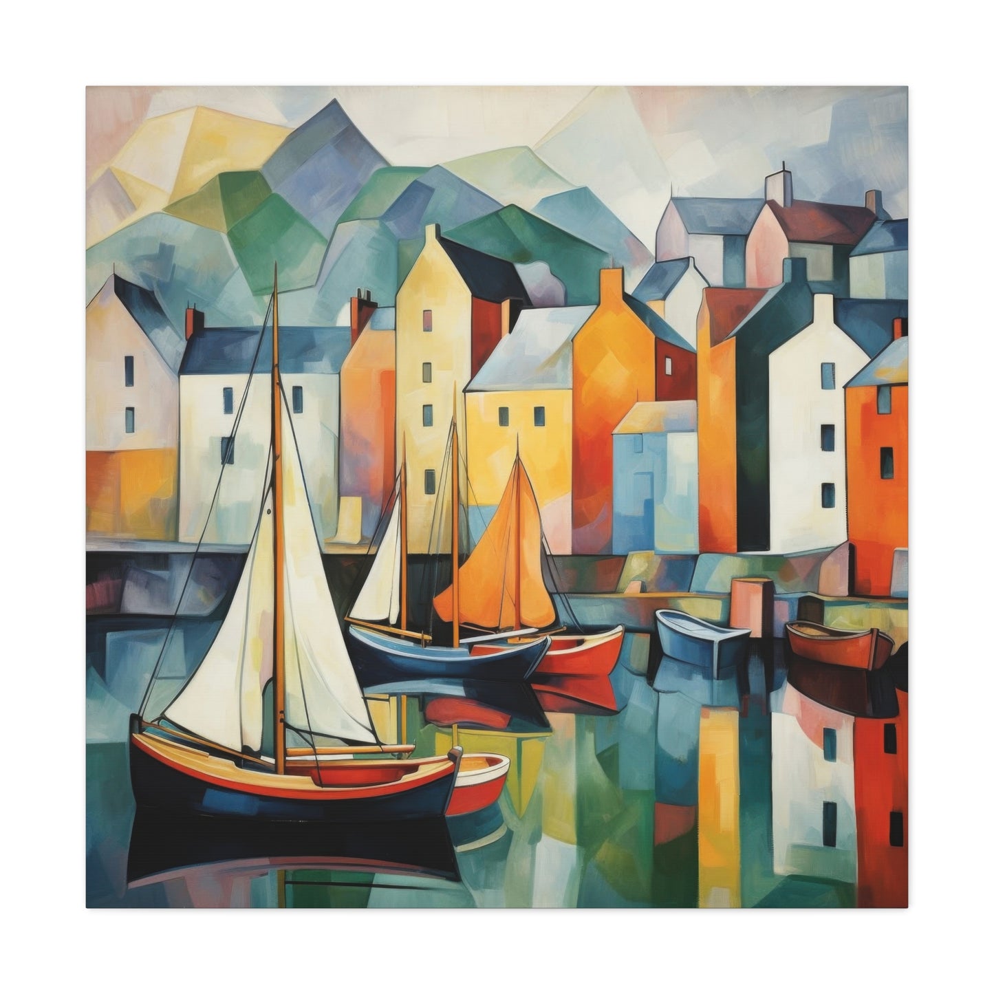 Coastal Cubism Wall Art & Canvas Prints