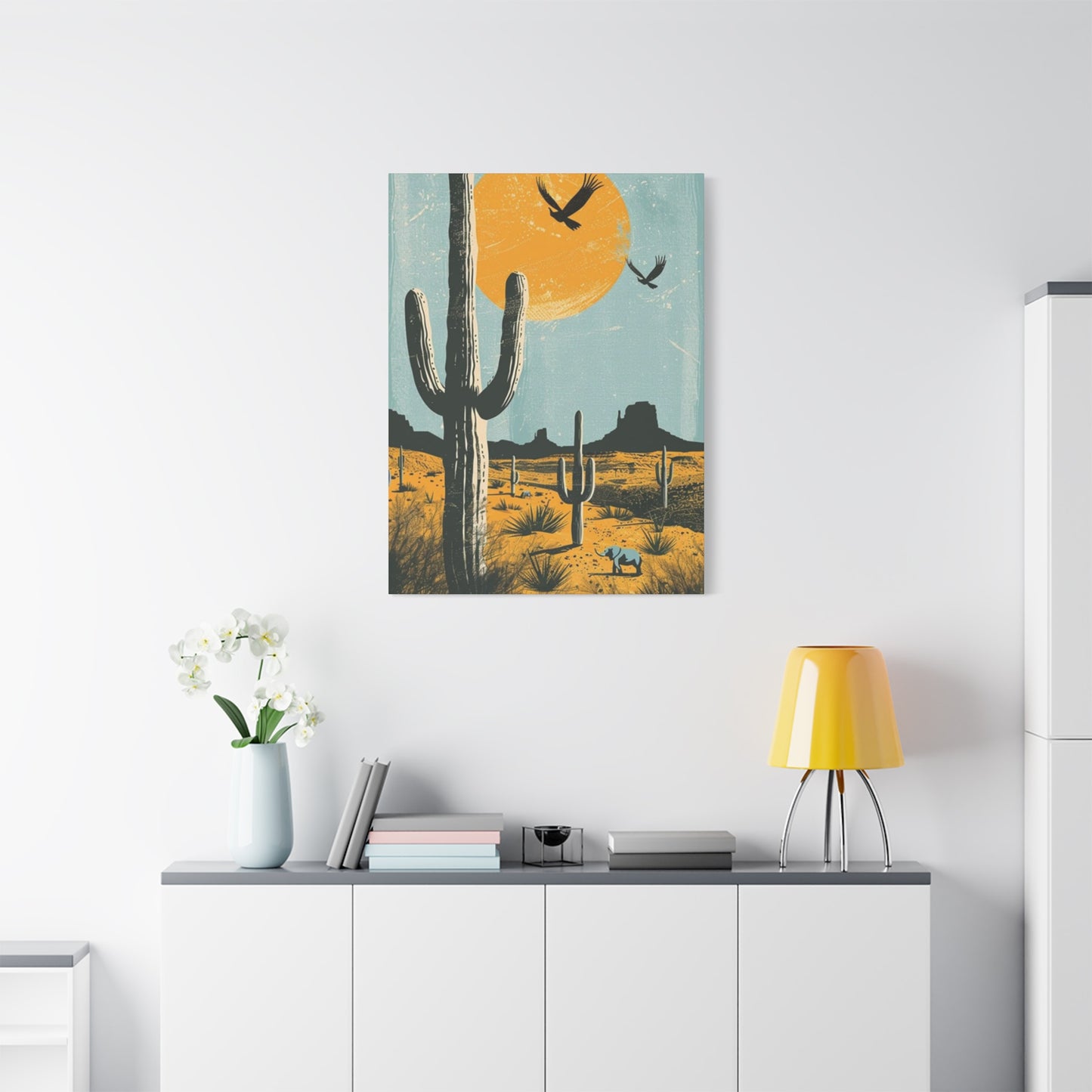Huge Cactus In Arizona Wall Art & Canvas Prints