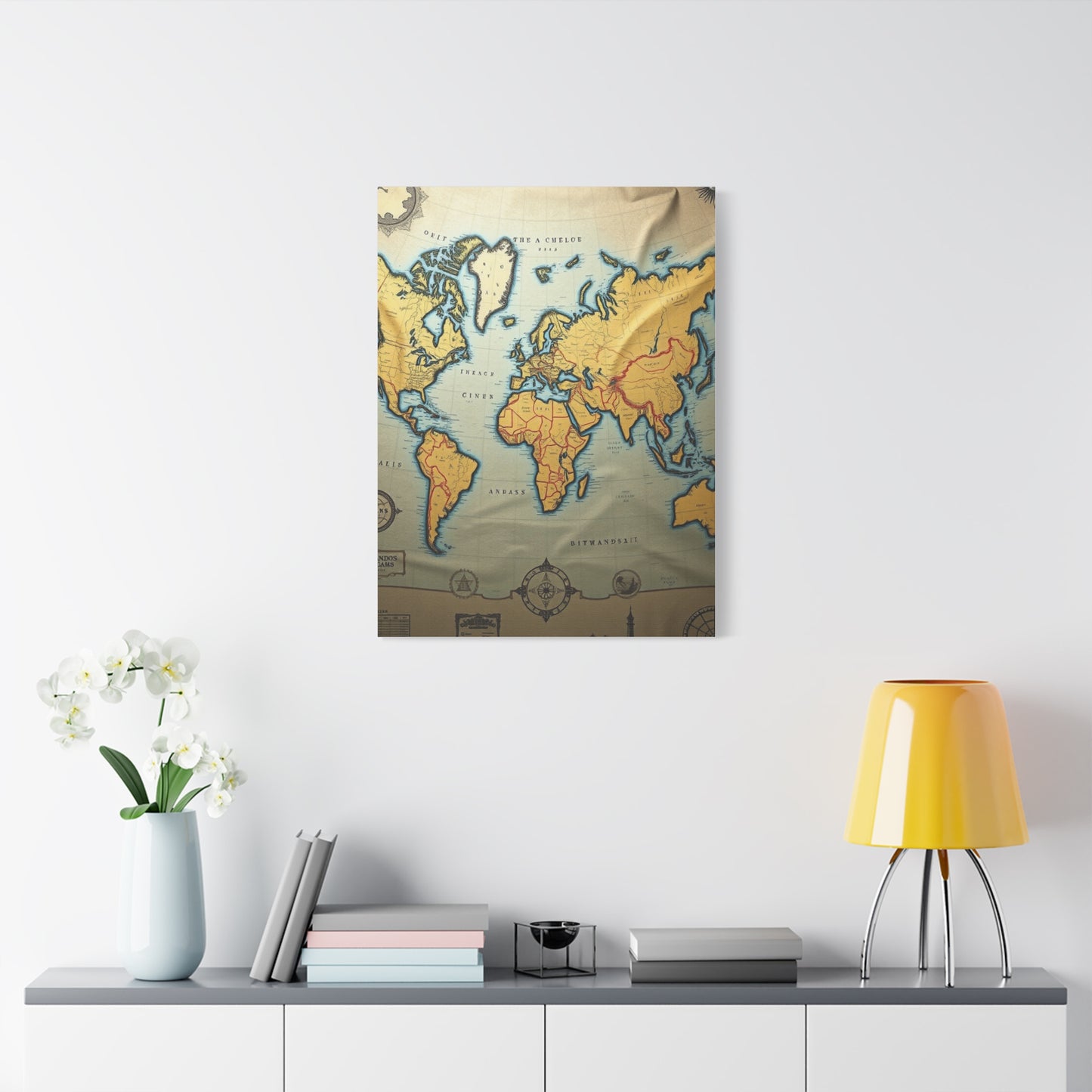 Masterpiece Antique Maps Art Vision Wall Art & Canvas Print