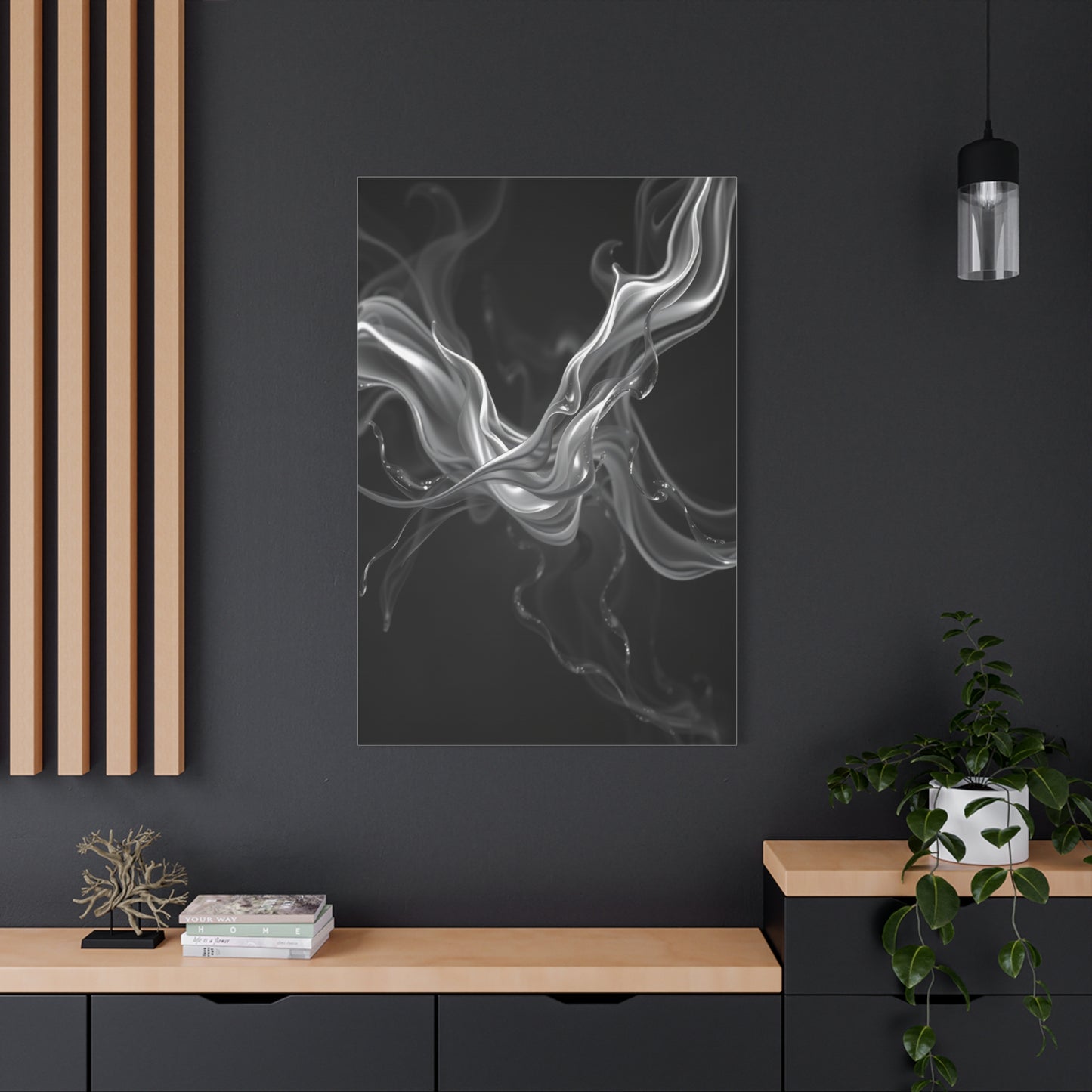 Gray & White Art Canvas Art 9 Wall Art & Canvas Print