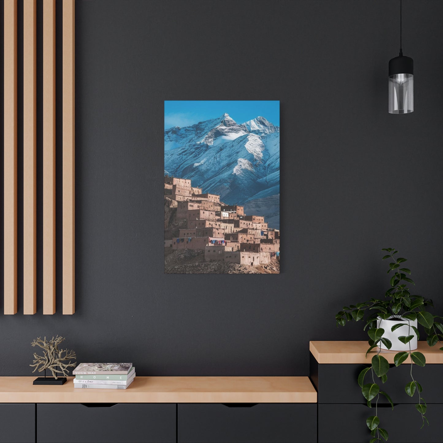 Snowy Mountain & Monastery Wall Art & Canvas Prints