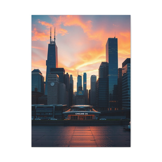 Vision Chicago Skylines Art Art Wall Art & Canvas Print