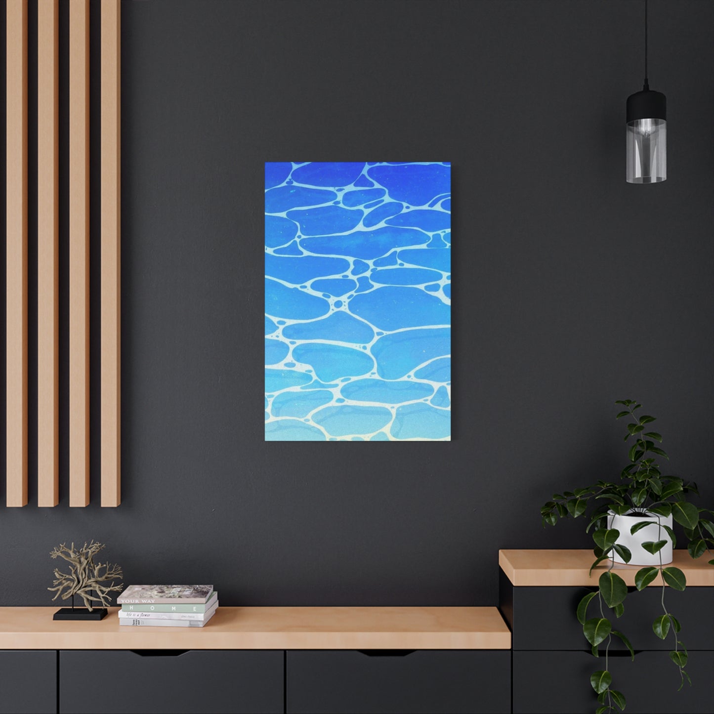 Water Surface Blue Wall Art & Canvas Prints