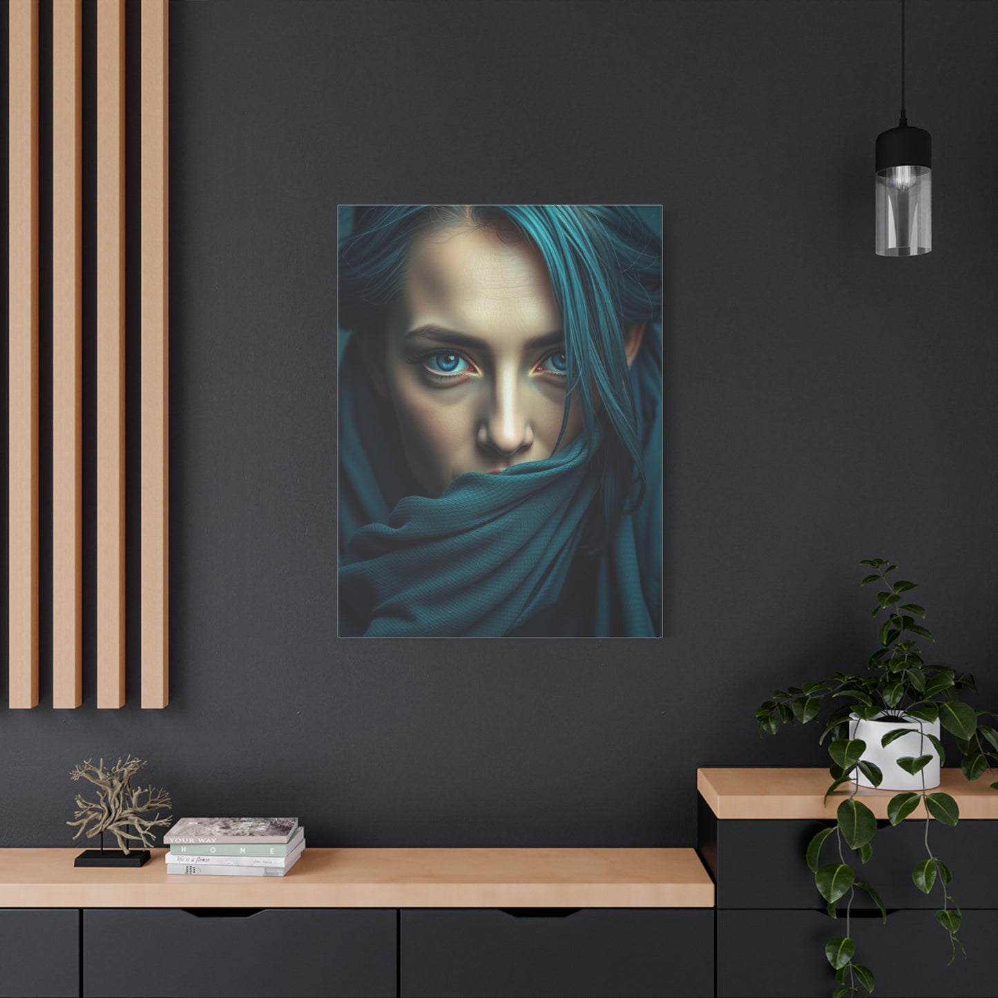 Verdant Sapphire Masterpiece wall art & canvas print