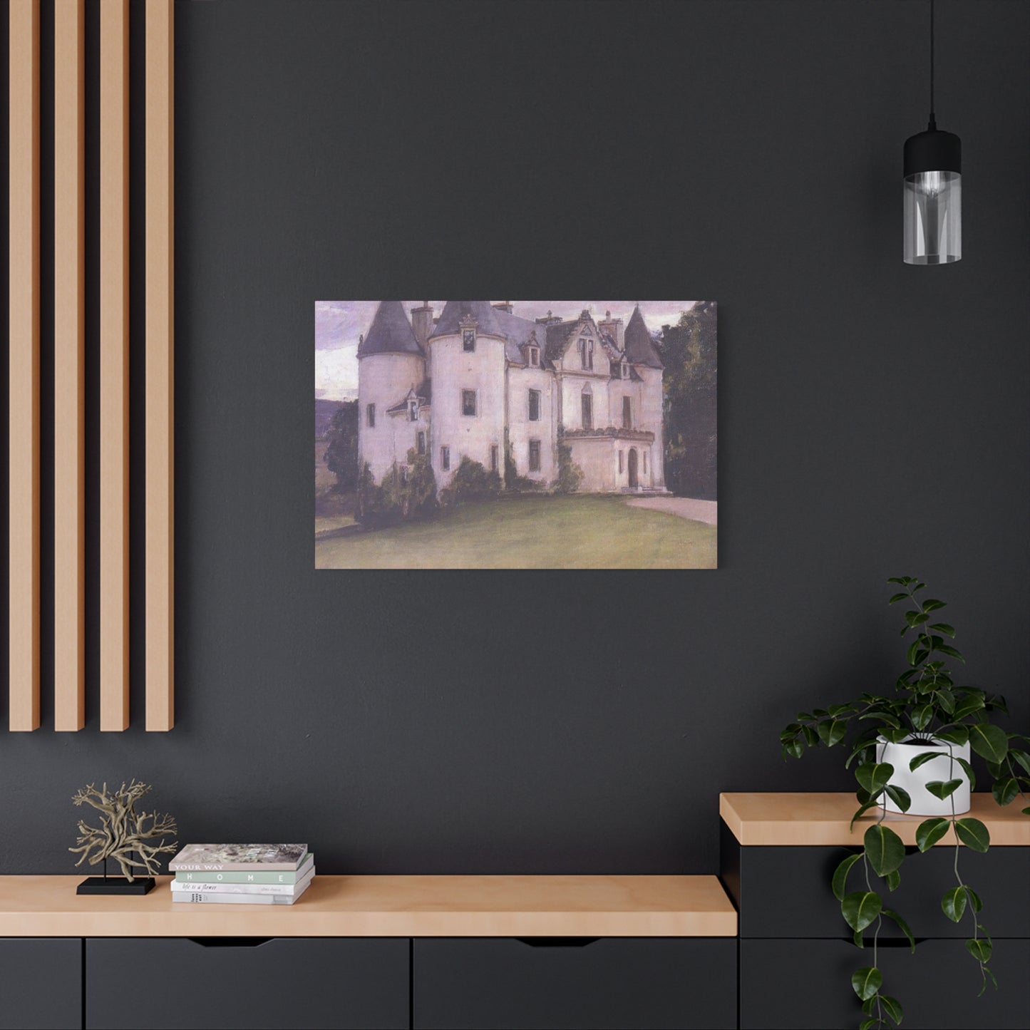 John William A Scottish Baronial House Wall Art & Canvas Prints