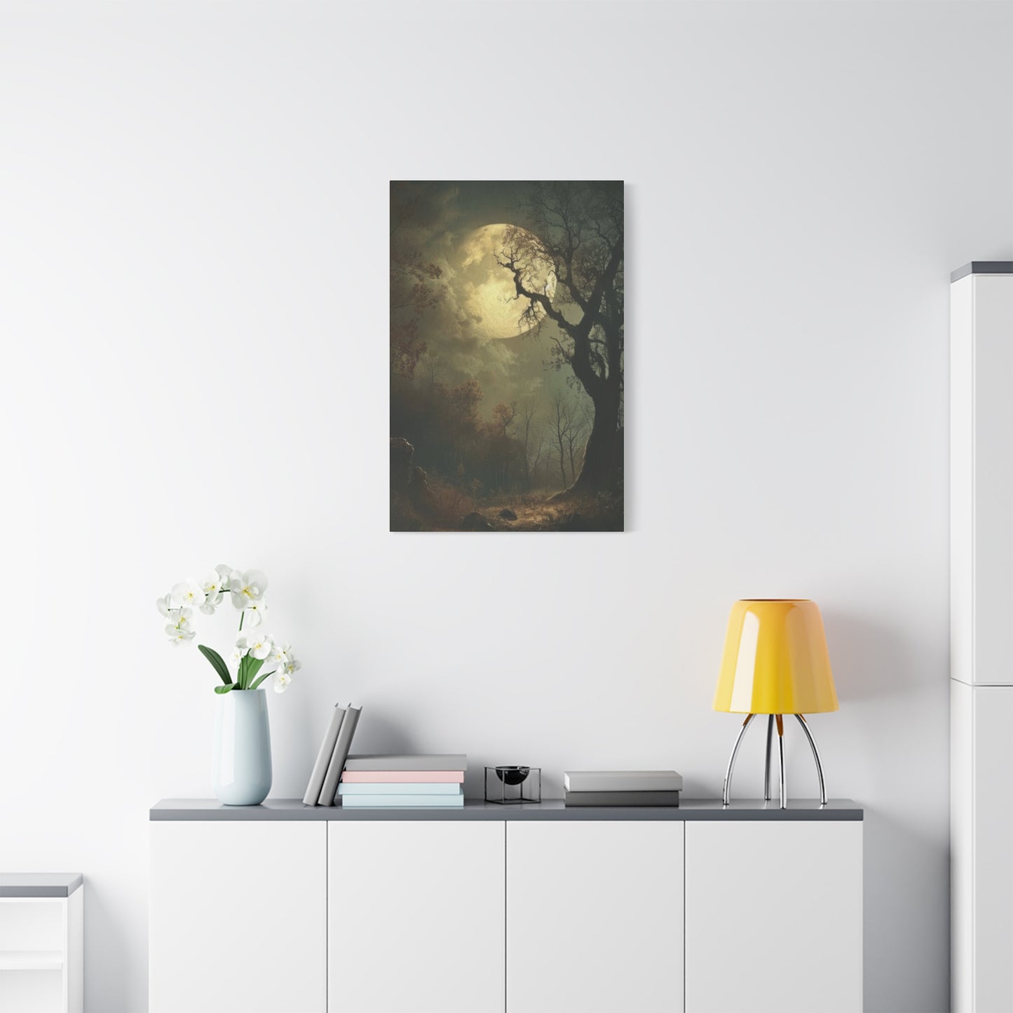 Moon At Night Dark Academia Wall Art & Canvas Prints