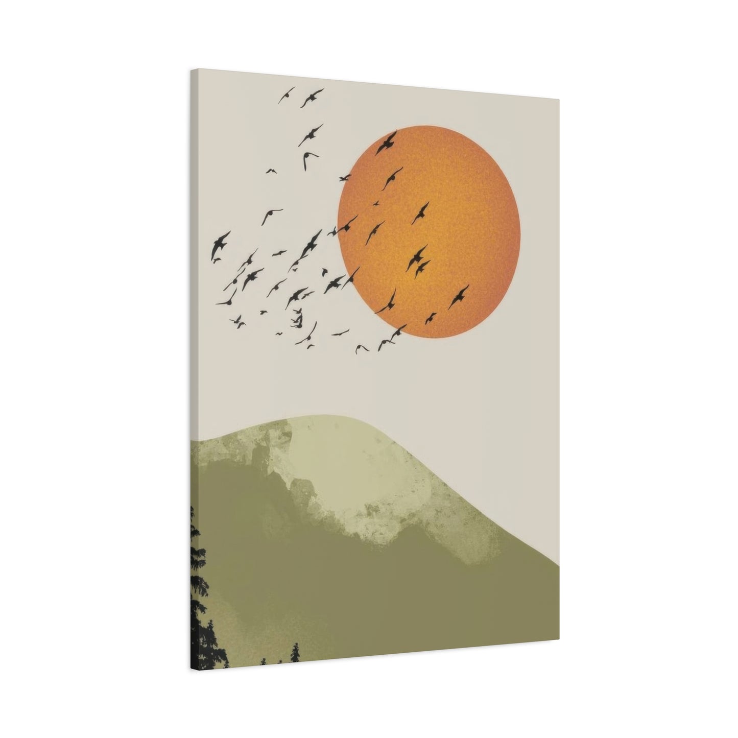 Birds Fly By Earthy Wall Art & Canvas Prints