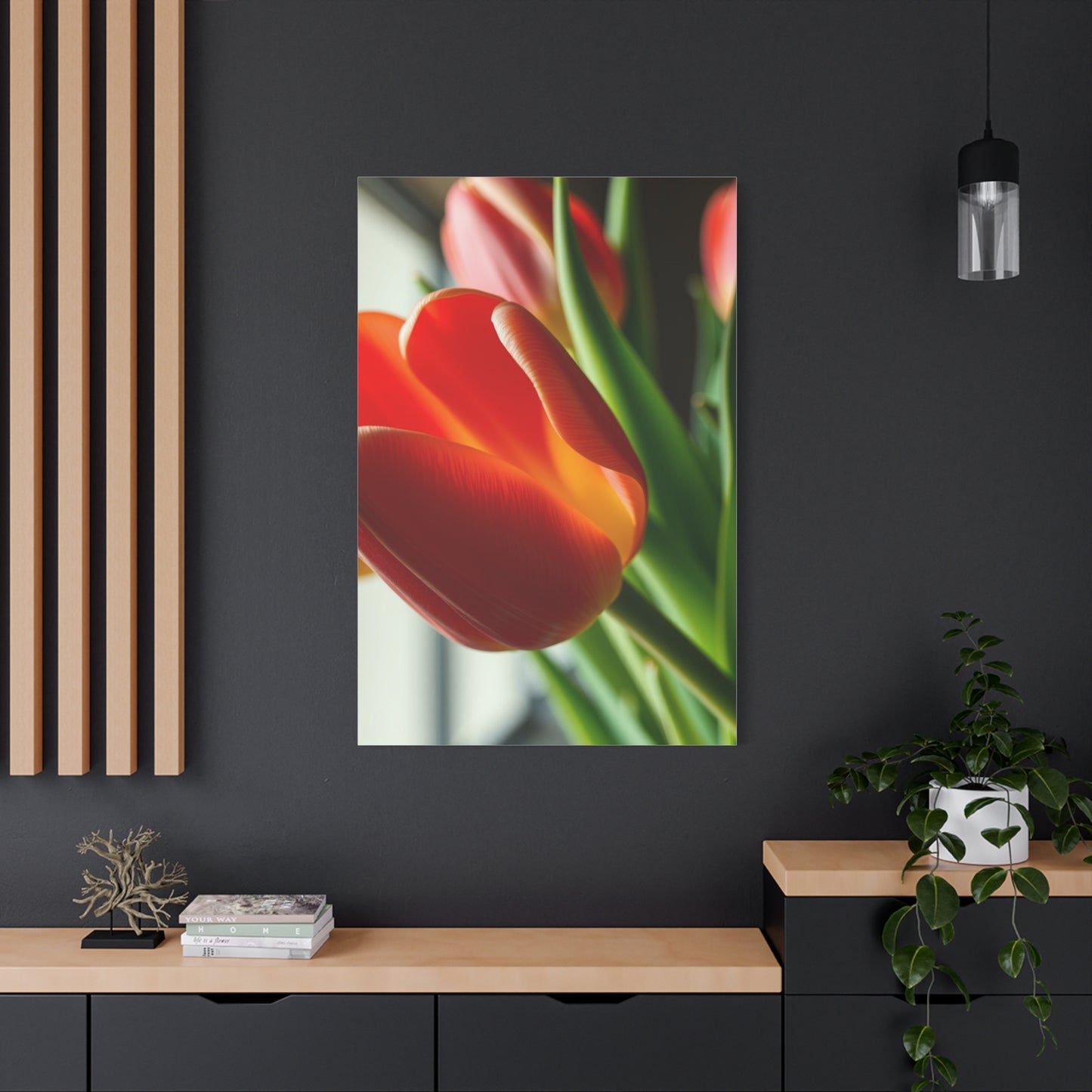Supreme Tulip Flower Art Beautiful Collection Wall Art & Canvas Print