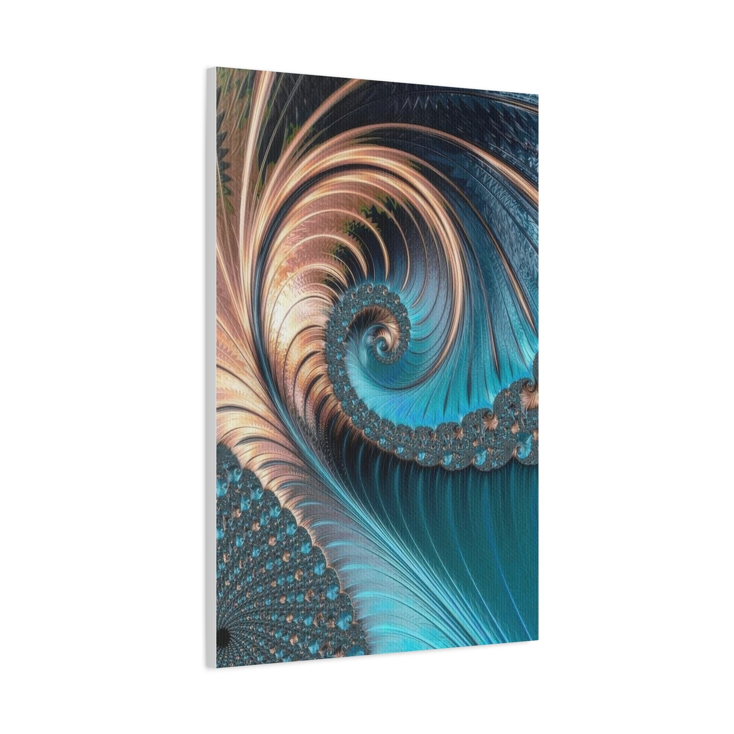 Teal Vortex Wall Art & Canvas Prints
