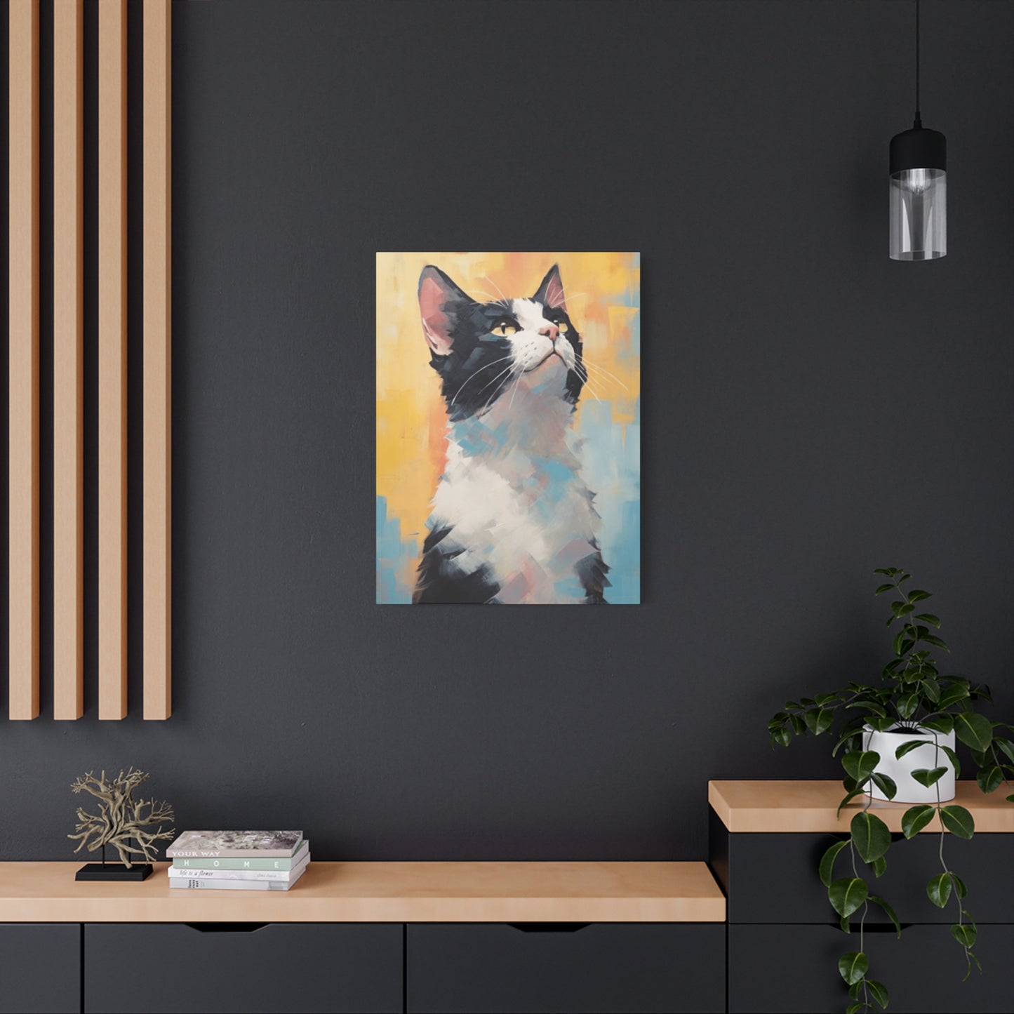 An Abstract Cat Portrait Wall Art & Canvas Prints