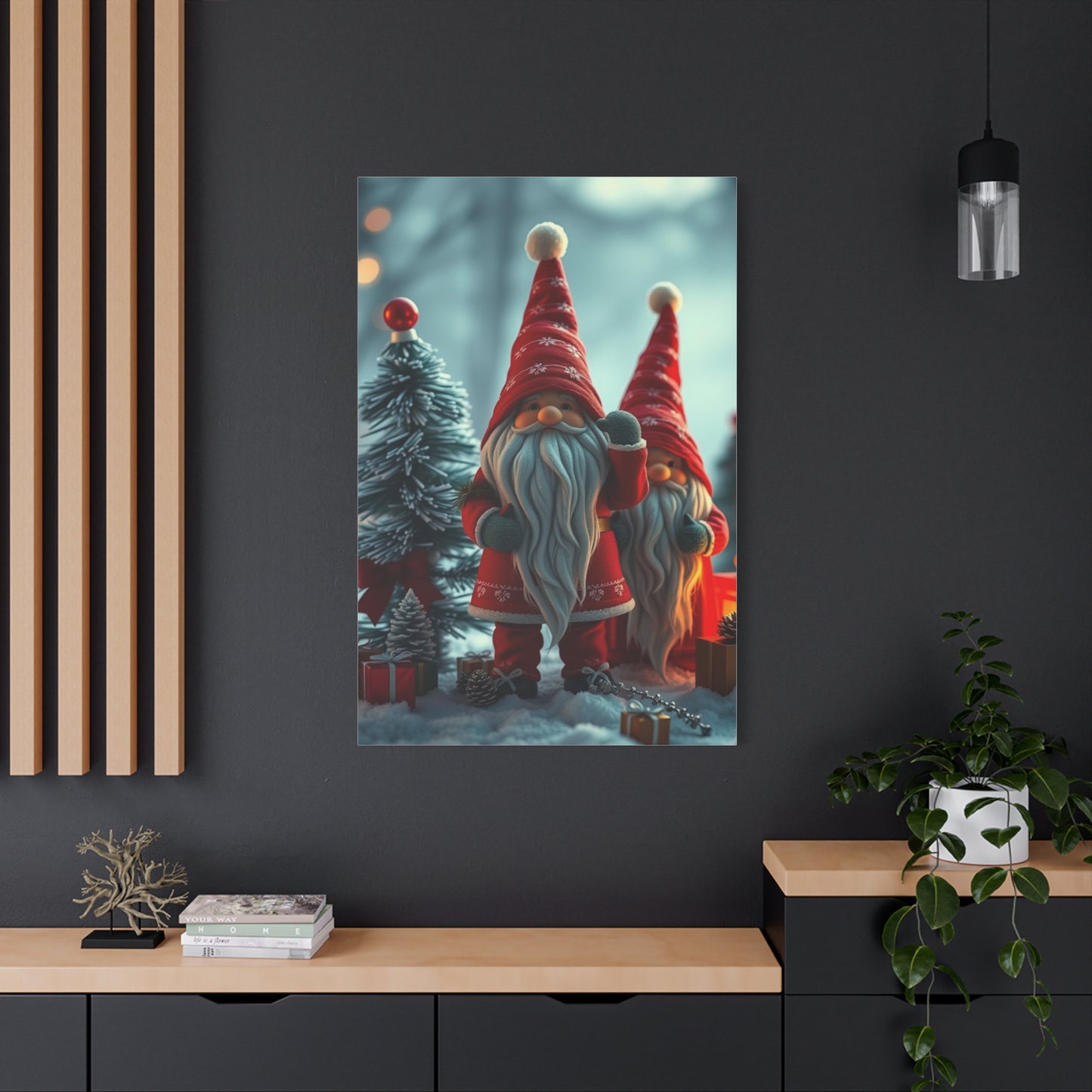 Supreme Christmas Gnome Art Collection Wall Art & Canvas Print