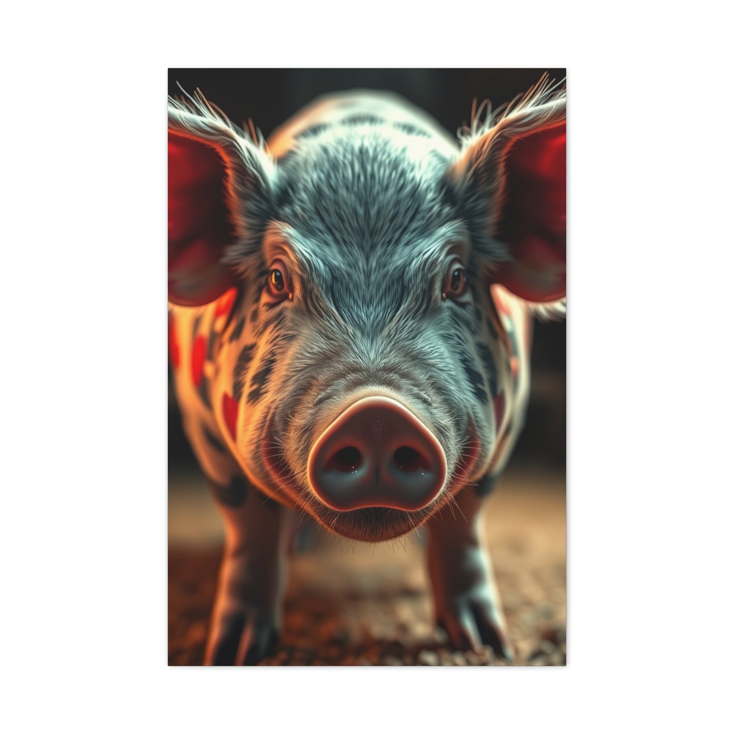 Pig Art Canvas Art 1 Wall Art & Canvas Print