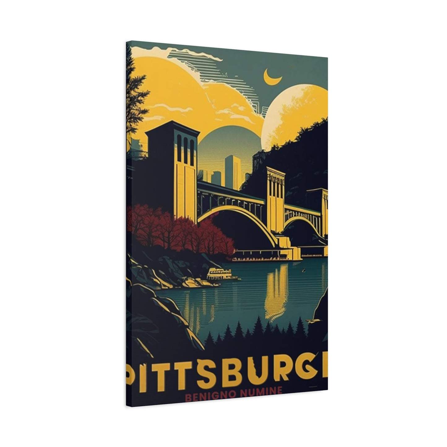 Night Sky Pittsburgh Poster Wall Art & Canvas Prints