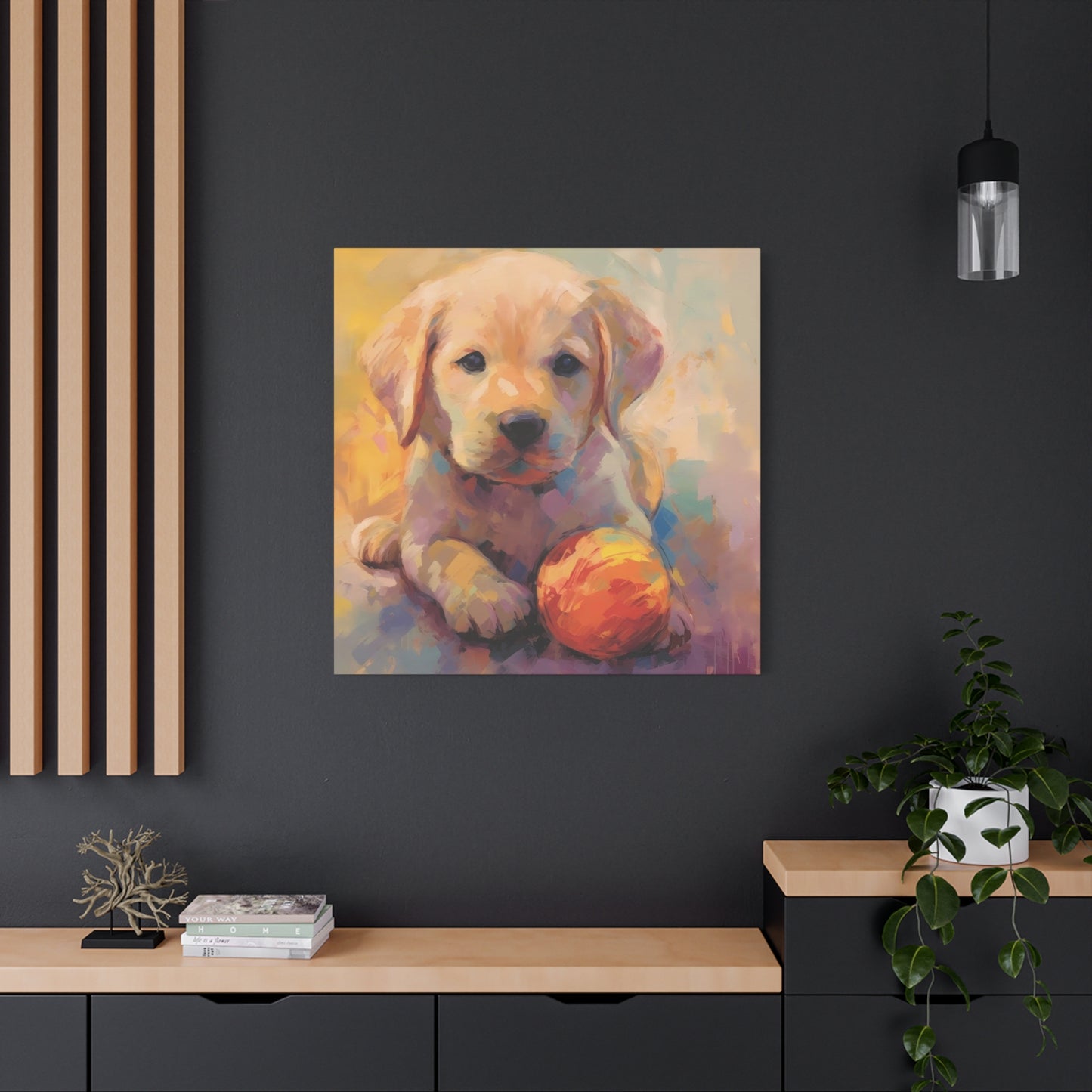 Playful Puppy Dog Wall Art & Canvas Prints