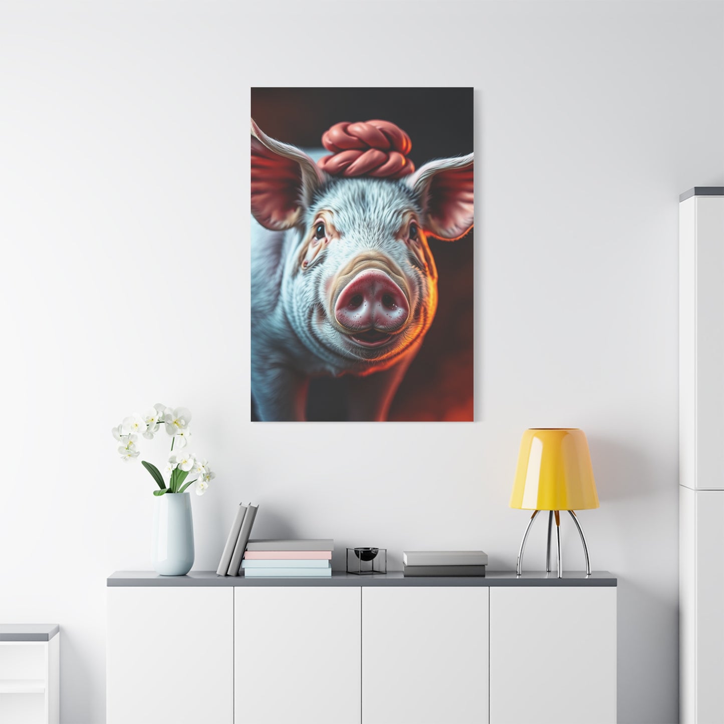 Pig Art Canvas Art 7 Wall Art & Canvas Print