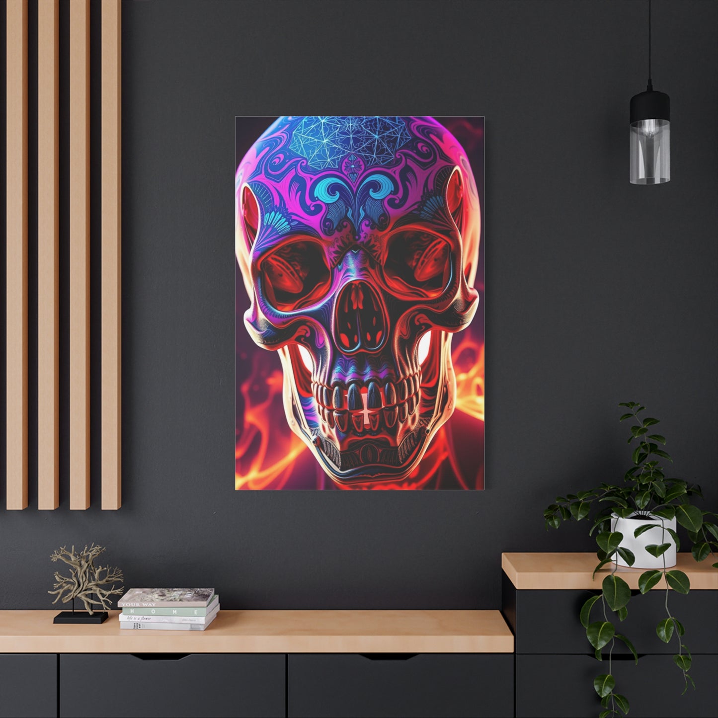 Trippy Skull Art Premium Canvas 18 Wall Art & Canvas Print