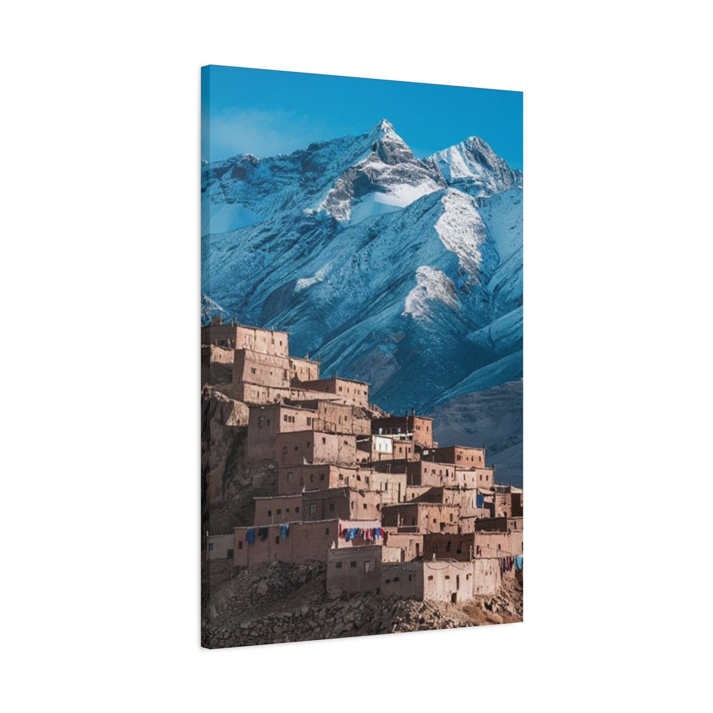 Snowy Mountain & Monastery Wall Art & Canvas Prints