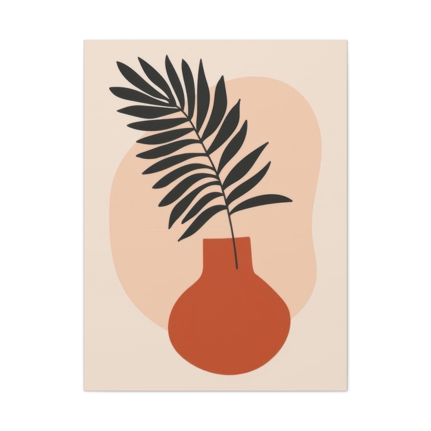 Orange Vase Abstract Earth Tones Wall Art & Canvas Prints